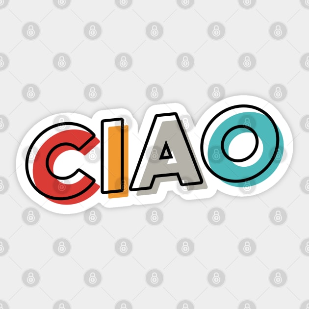 Ciao Sticker by A Comic Wizard